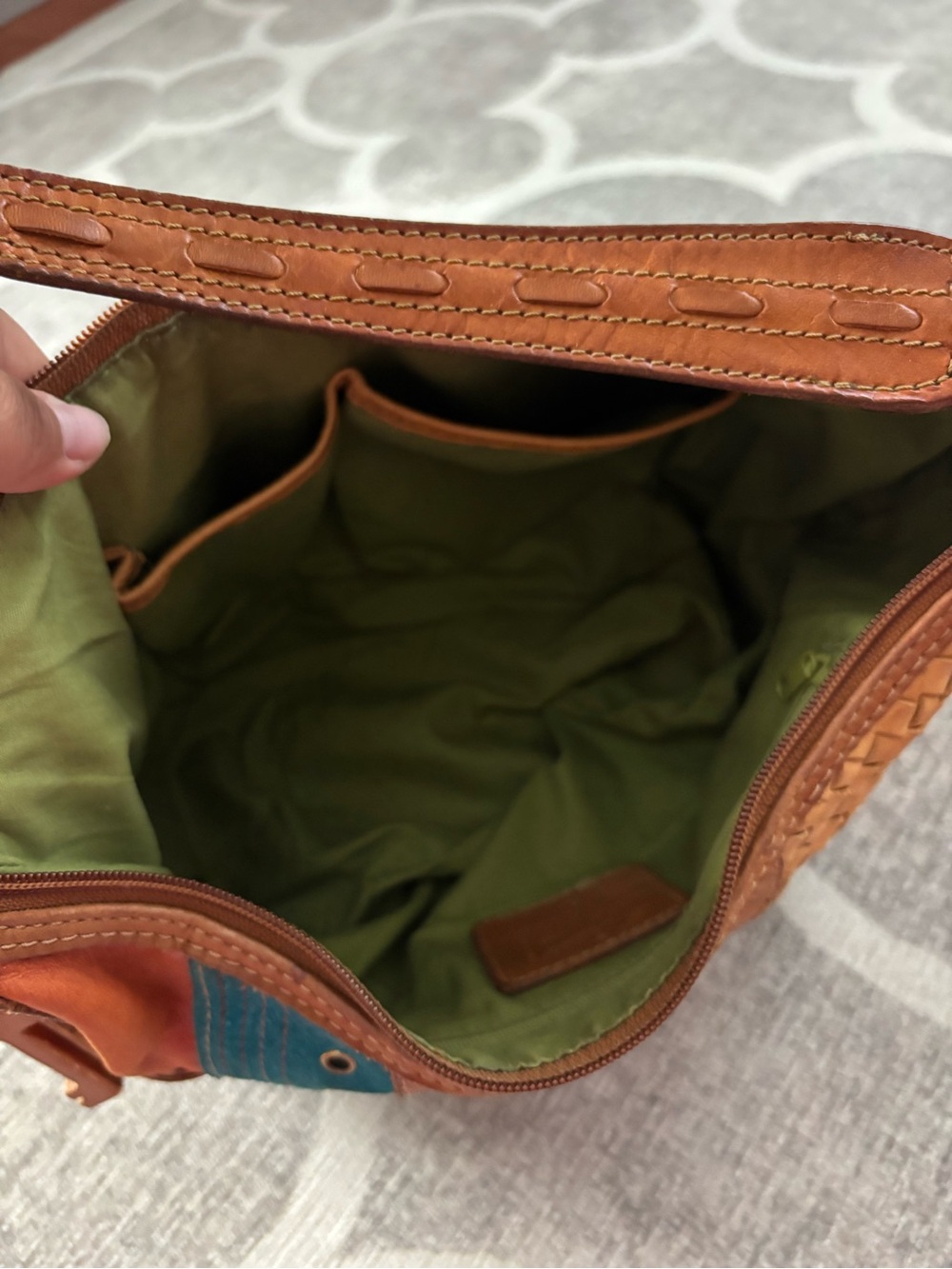 Fossil Multicolor Patchwork Leather Shoulder Bag - Picture 7 of 10